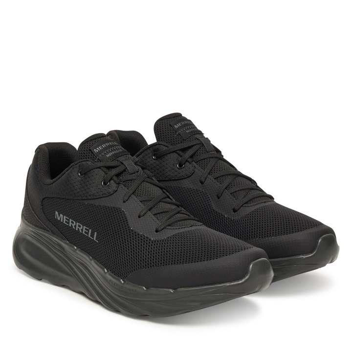 Pantofi sport barbati Merrell, Black Morphaxis, trekking, negru, textil