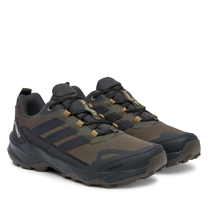 Pantofi sport barbati, adidas, trekking, maro, textil, Maro