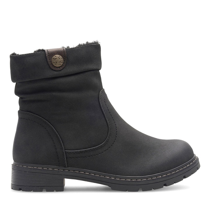 Botine dama Clara Barson H221008, negru, piele ecologica, 42 EU