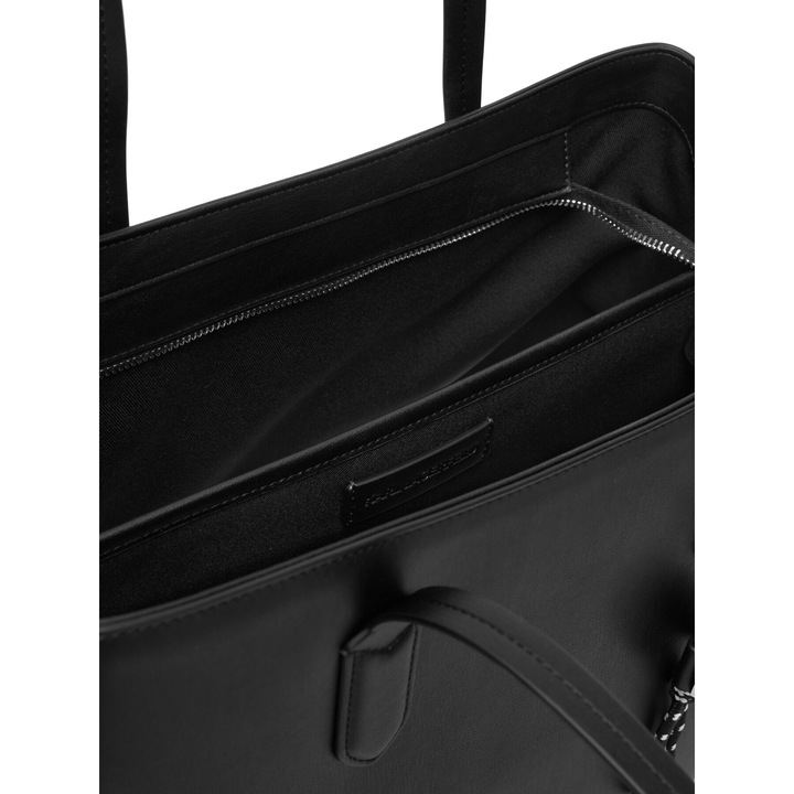 Karl Lagerfeld női táska, fekete, ökológiai bőrből, Black 999 modell