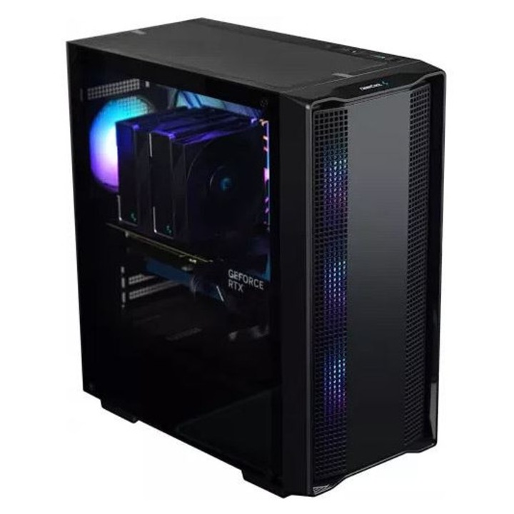 Sistem Desktop PC Gaming Hyperbuild StarterN cu procesor AMD Ryzen 5 5500, AMD Radeon RX 7600 GPU, 16 GB DDR4, 500 GB SSD M.2, Microsoft Windows 11 Pro