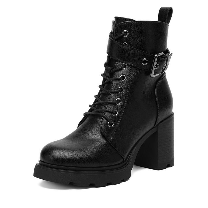 Botine dama CEO-WS6321-03, JENNY, Textil, Negru, 41 EU