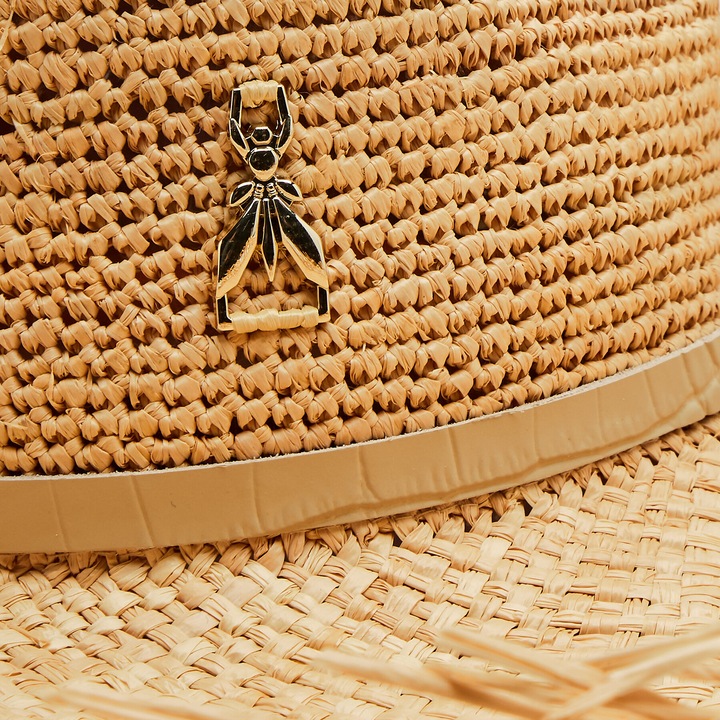 Palarie dama Patrizia Pepe Sand/Croco, 8F0009/V025-J3E6, culoare bej, marime S