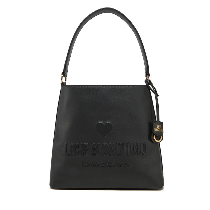 Geanta dama Love Moschino, ecologica, neagra, model JC4115PP1ML1000A
