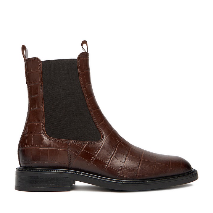 Botine dama C-PETRA-25478PE-C, Gino Rossi, Piele naturala, Maro