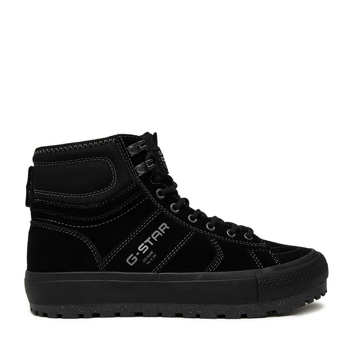 barbati, G Star Raw, piele naturala, negru, Negru