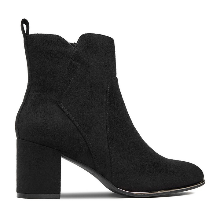 Botine dama, JENNY, negru, sintetic, CEO-CD24-242H-2