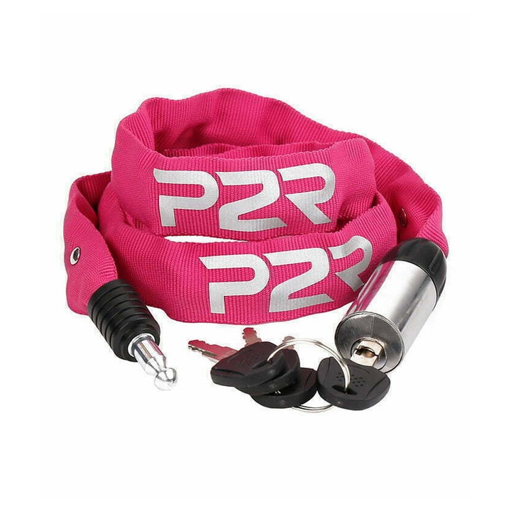 Antifurt Bicicleta P2R AVENIR - 4x650 mm, Roz