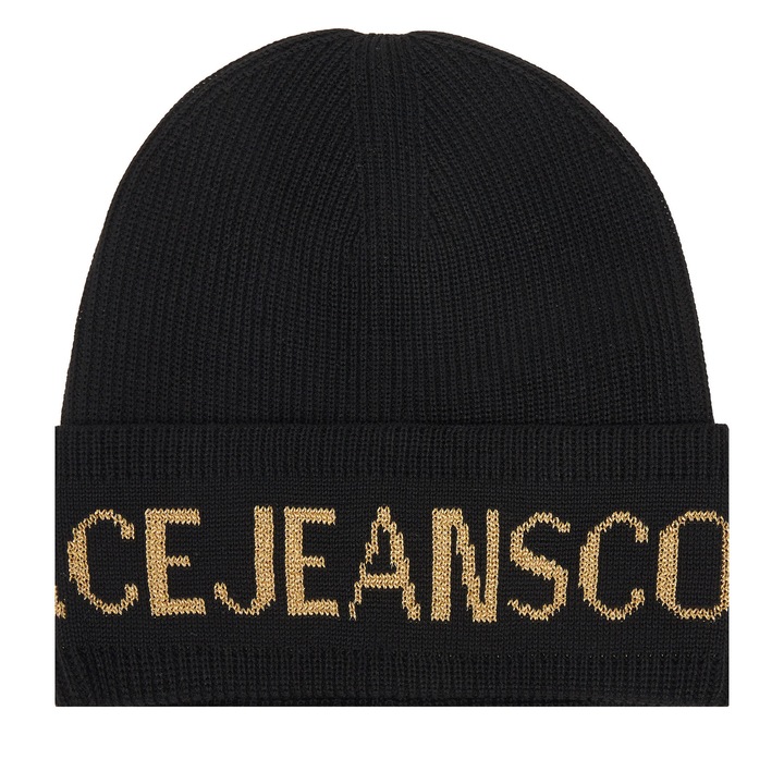 Caciula unisex, Versace Jeans Couture, Black/Gold, 79YAZK40