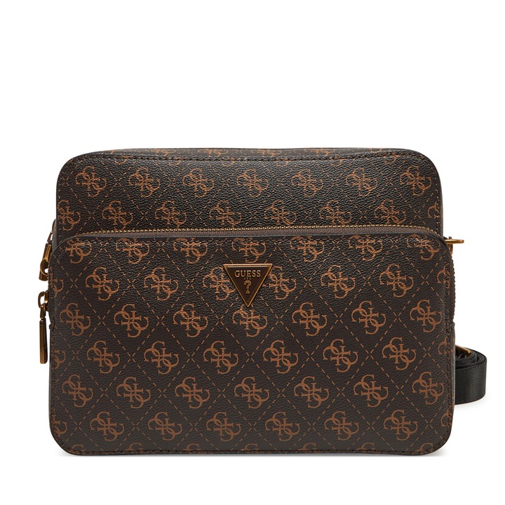 Geanta barbati Guess OHY HMMILO, ecologica, universala, neagra