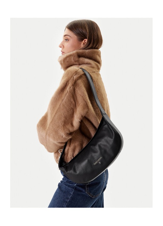 Patrizia Pepe női táska, 8B0274 L164 K103 modell, természetes bőr, fekete szín.