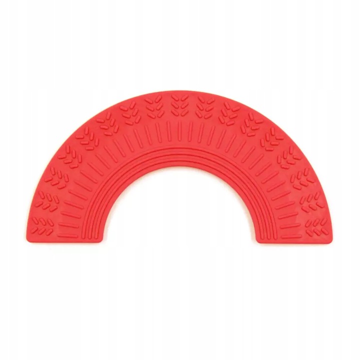 Grisor logopedic senzorial Ark Curcubeu, foarte moale, roșu, 5+ ani, material sigur