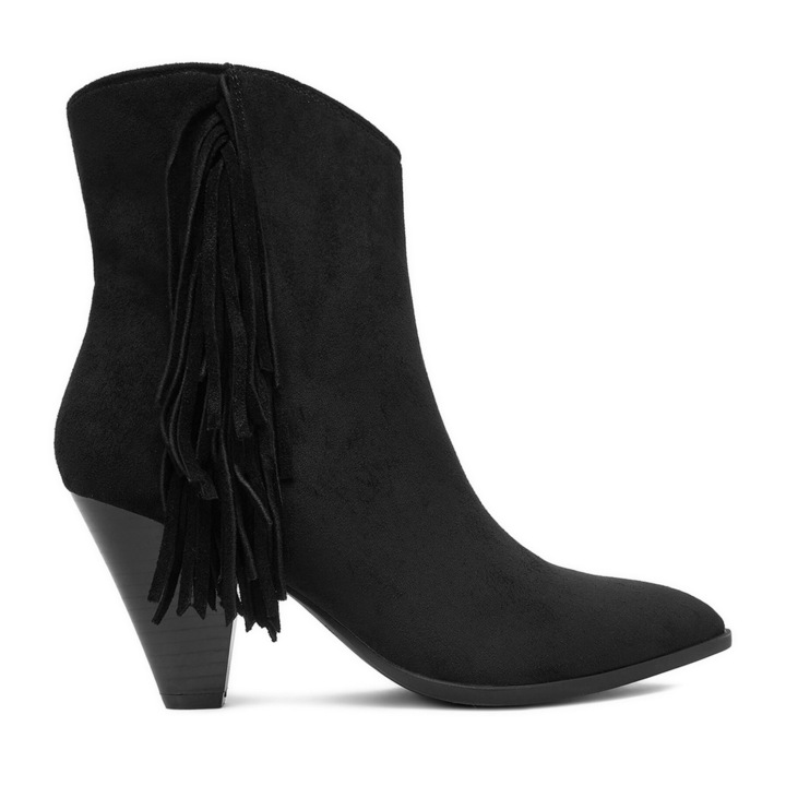 Botine dama CEO-R25AW09076, DeeZee, negru, sintetic