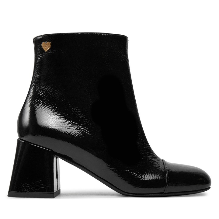 Botine dama JA21117G0LII0000, Love Moschino, piele naturala, negru, 36 EU