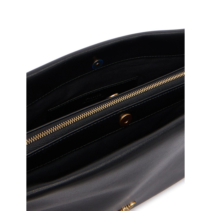 Pinko Triplet AI 25-26 PLT női táska, természetes bőr, fekete