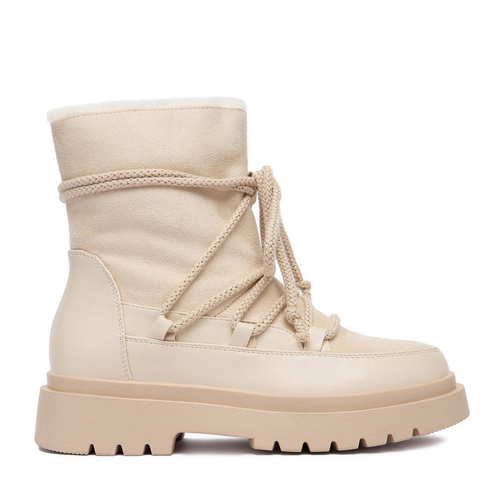 Ghete de zapada dama, DeeZee, ecru