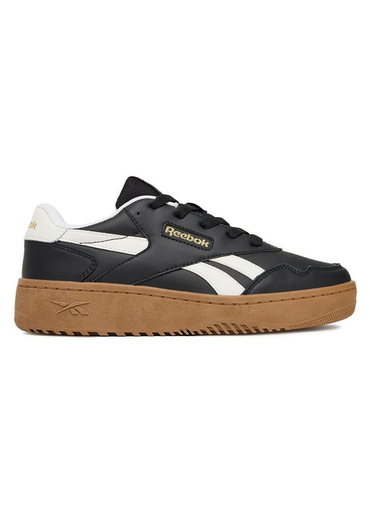 Маратонки Reebok, черни, естествена кожа, Черен