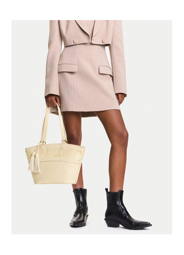 Geanta dama Love Moschino Soul, ecologica, neagra, 30x25cm - eMAG.ro