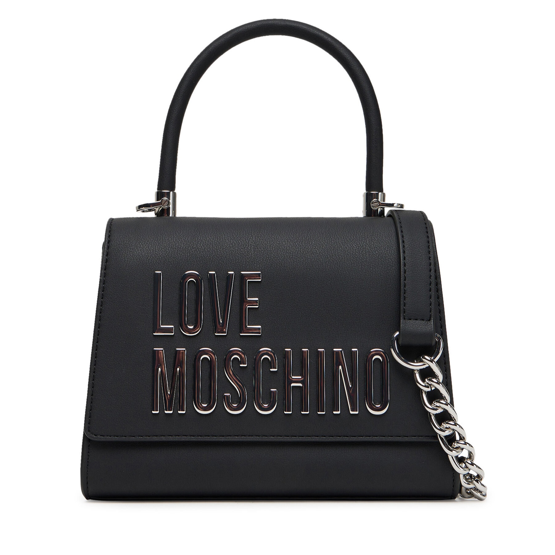 Geanta dama Love Moschino, neagra, din piele ecologica, model