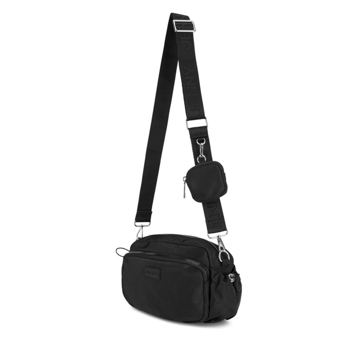 Női táska Jenny, JNY-M-008-07 modell, fekete színű, szintetikus anyag