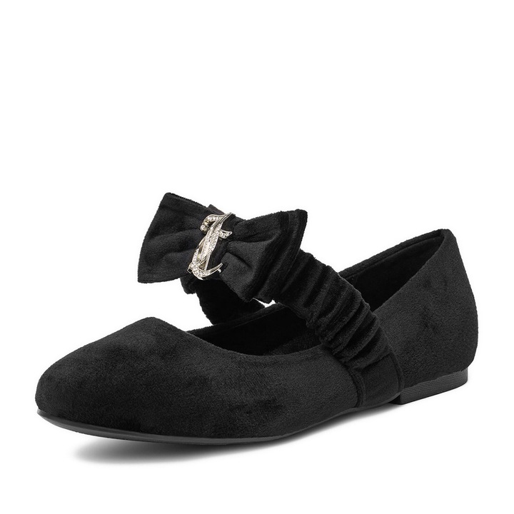 Balerini copii, Juicy Couture, negru, tesatura