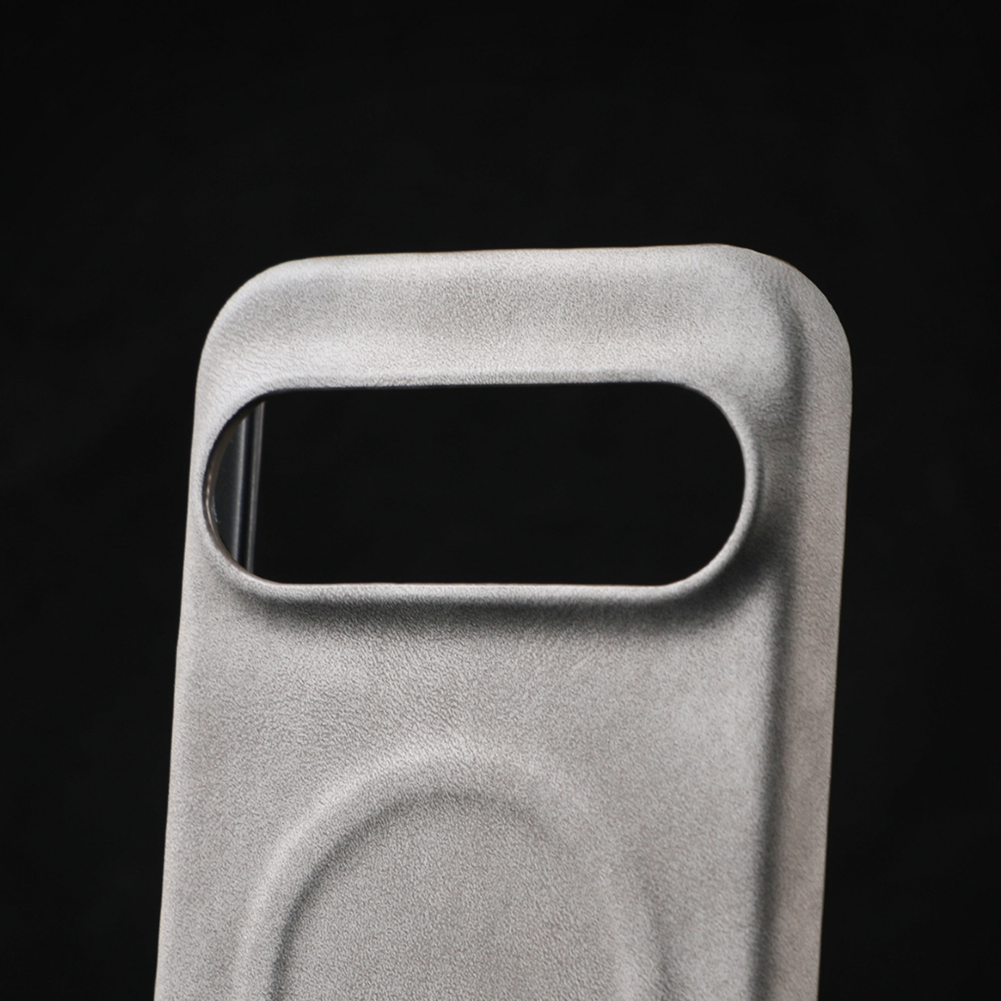 Husa Premium pentru iPhone Air, Piele ecologica (PU) Vintage Lambskin, Compatibil cu functie MagSafe, Mata High-Quality, Anti-Soc, Ultra Slim, Protectie Spate, Gri