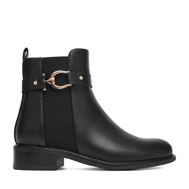 Botine dama DeeZee HX20207-291, negru, sintetic