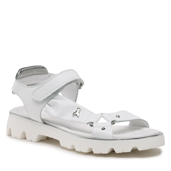 Детски сандали Patrizia Pepe, естествена кожа, бели, 36 EU