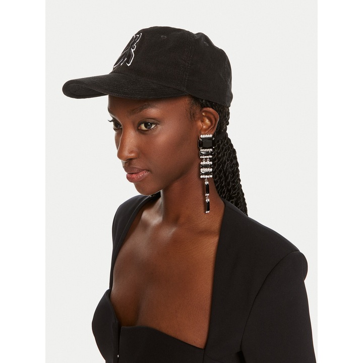 Caciula cu viziera Patrizia Pepe, neagra, model 8F1651/A476-K103