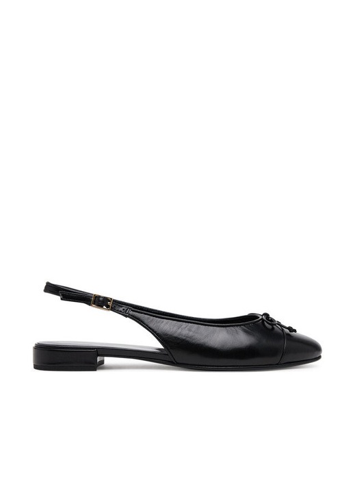 Balerini dama Tory Burch, din piele naturala, negru