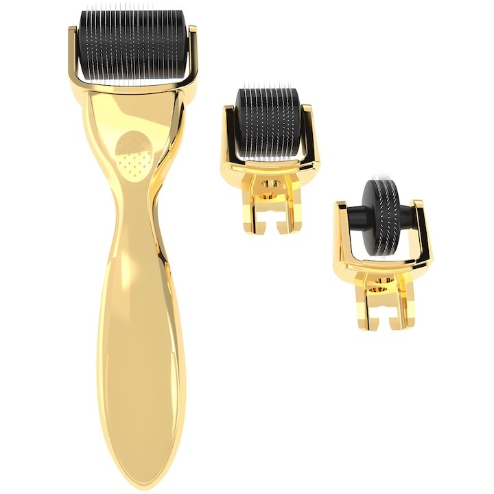 Derma Roller 3 az 1-ben titán tűkkel, 0.5 1.0 1.5 mm – kezelés a bőr regenerálására, ráncok, hegek és striák csökkentésére