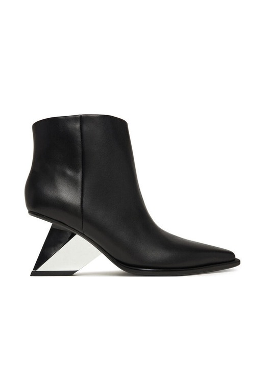 Botine dama, United Nude piele naturala, negru, Negru