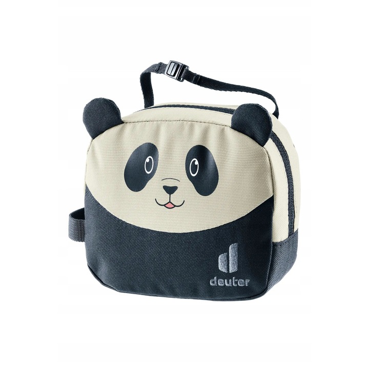 Портфейл Deuter Wash Bag Kids, черен/бежов, полиестер 600D, просторно основно отделение