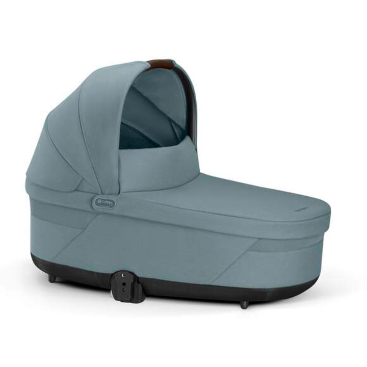 Landou Cybex COT S LUX Stormy Blue, albastru deschis