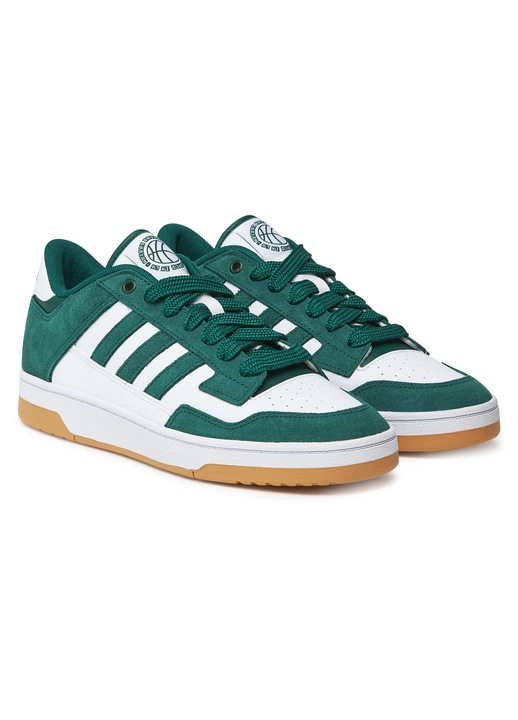 Adidasi barbati adidas Rapid Court Low, verde/alb, piele ecologica