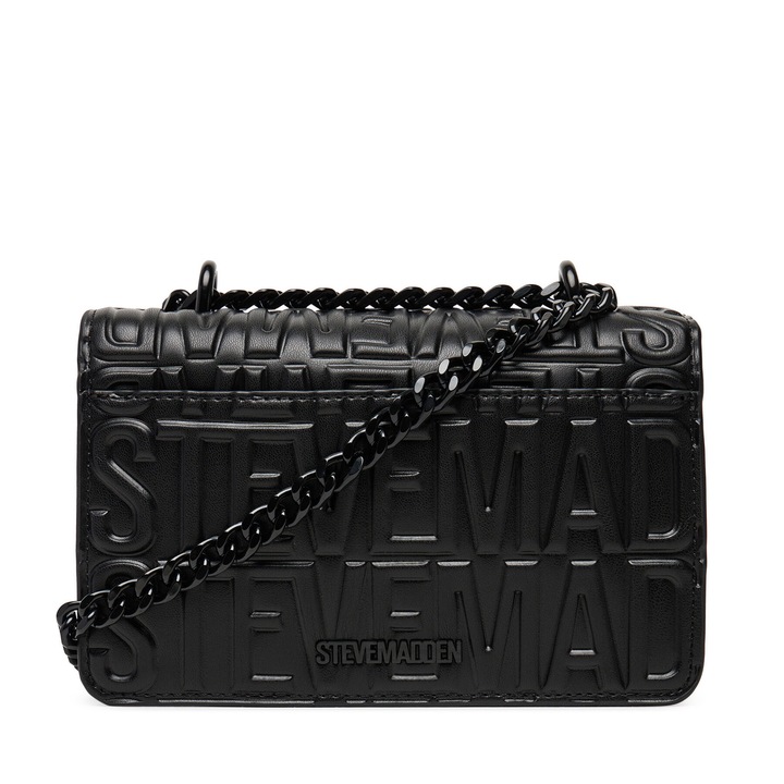 Steve Madden női táska, fekete, ökológiai bőrből
