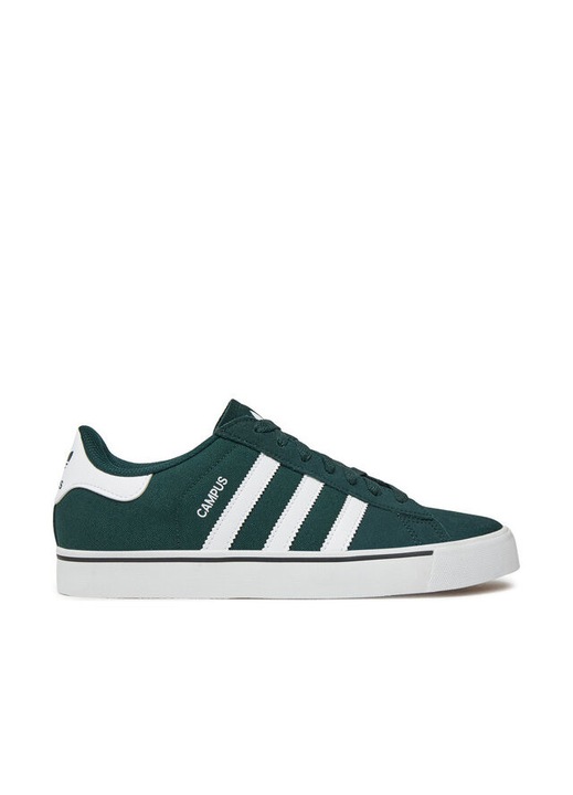 Férfi tornacipő, Adidas, Campus Vulc, valódi bőr, zöld