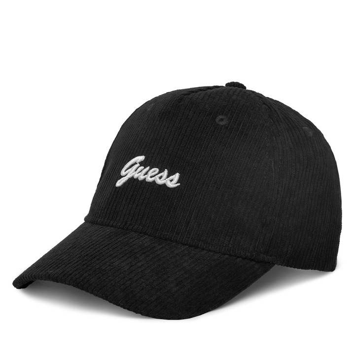 Caciula dama Guess, model JBLK V5BZ10, material plastic, culoare negru