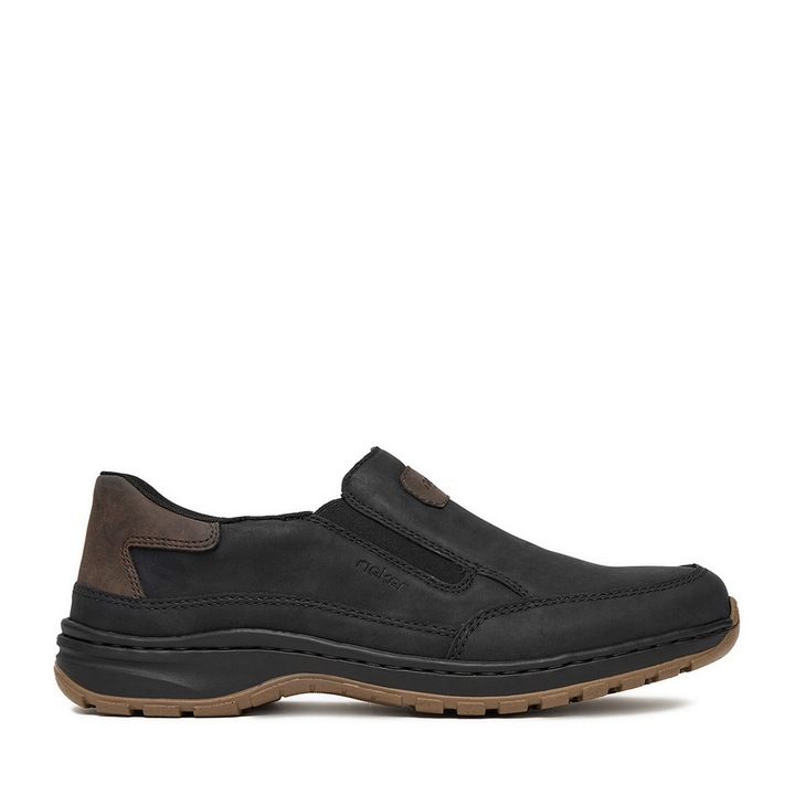 Pantofi barbati, Rieker, negru, tesatura