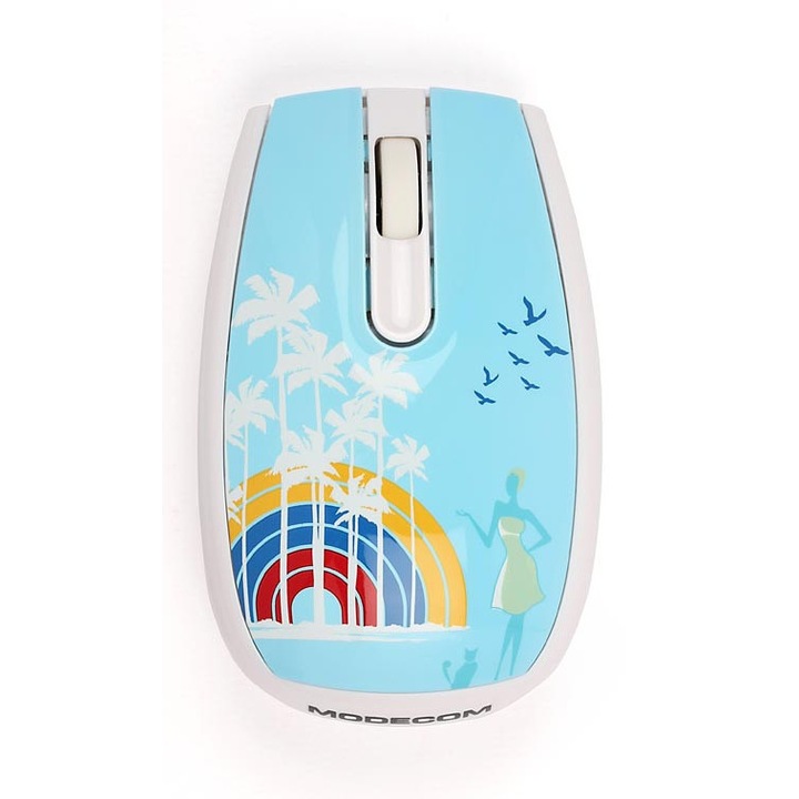 Mouse Optic Modecom MC-320 Art Palms USB, 800 DPI, Cablu Retractabil