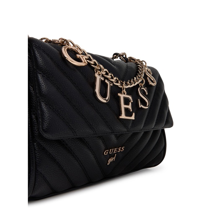 Geanta Guess pentru dama, piele ecologica, negru