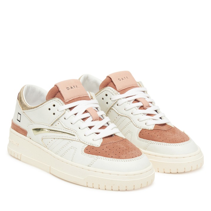 Tenisi dama, D.A.T.E, piele naturala, multicolor, 35 EU
