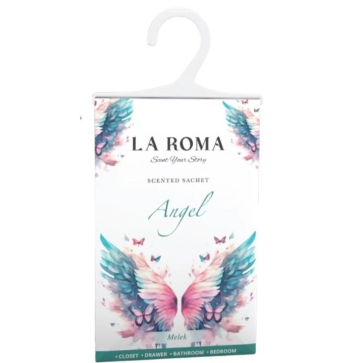 Saculet parfumat Angel, 1 bucata, aroma dulce-orientala, ideal pentru dulap, sertar, bagaj sau masina