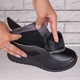 Ghete dama Imblanite Negre din Piele Naturala Beires, 36