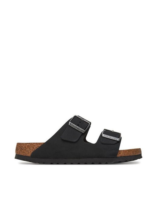 Papuci dama, Birkenstock, Black Arizona SFB, piele naturala, negru