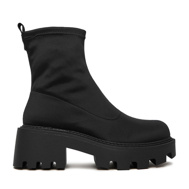 Botine dama 67091-8, DeeZee, Textil, Negru, 40 EU