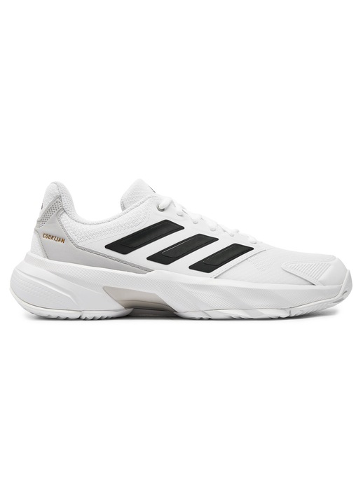 Férfi sportcipő, Adidas, CourtJam Control 3 T, fehér/fekete/szürke