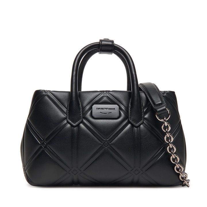 Női táska, Emporio Armani, ökológiai bőr, fekete