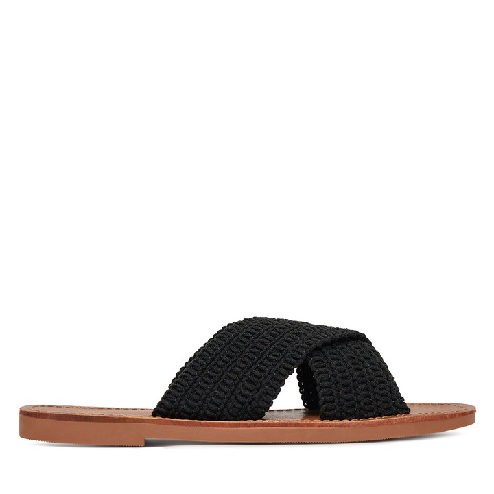 Papuci dama, DeeZee, negru, E4736-1