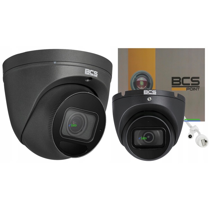 Camera de supraveghere exterior BCS, rezolutie 8MPx, obiectiv motozoom 2.7-13.5mm, iluminator IR 40m, IP67